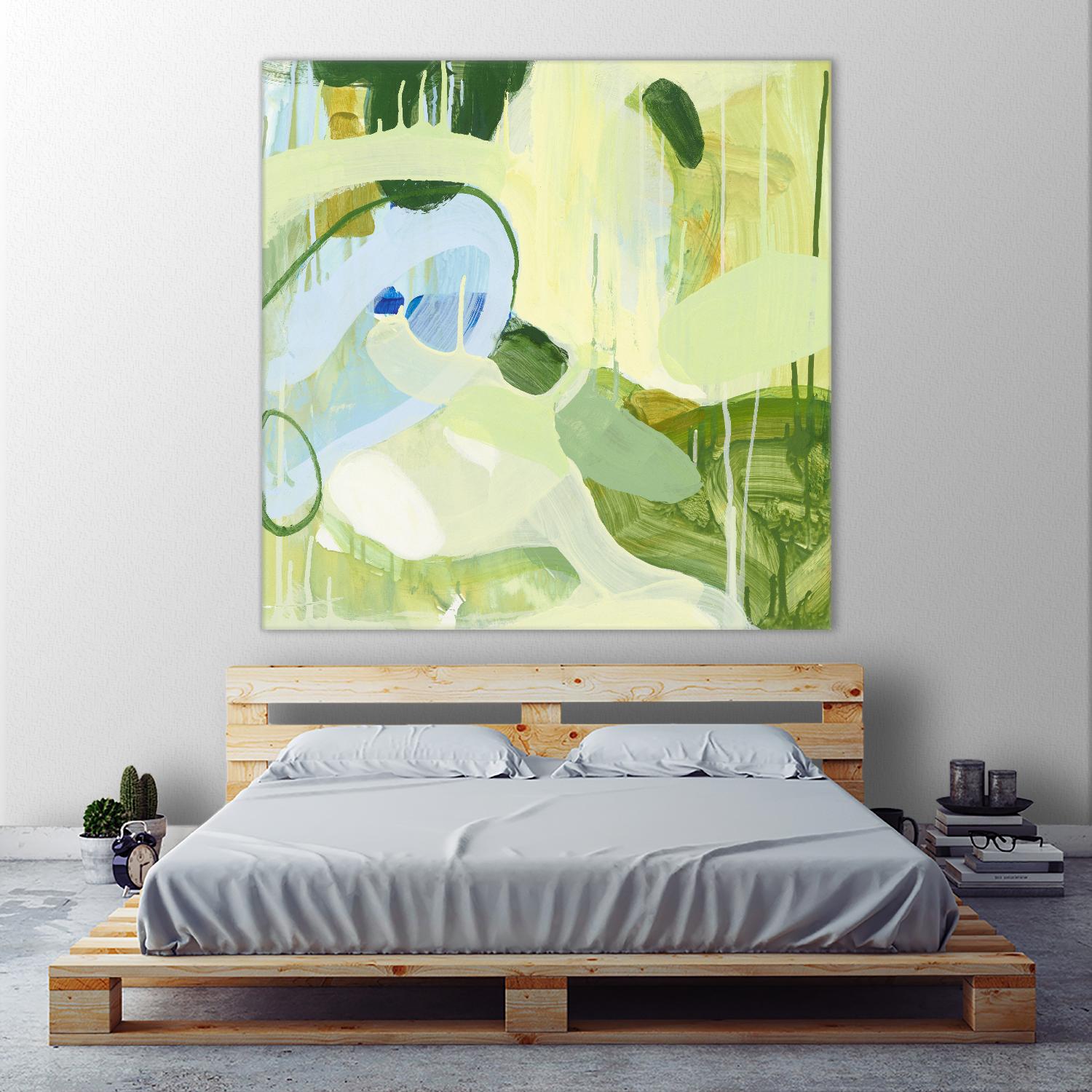 Spring Rain 2 by Glenn Allen on GIANT ART - yellow abstract