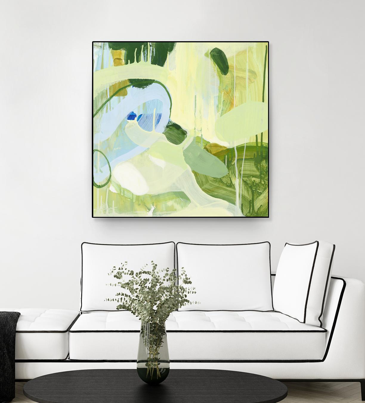 Spring Rain 2 by Glenn Allen on GIANT ART - yellow abstract