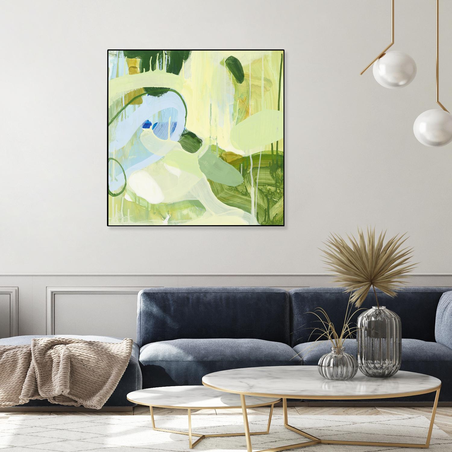 Spring Rain 2 by Glenn Allen on GIANT ART - yellow abstract