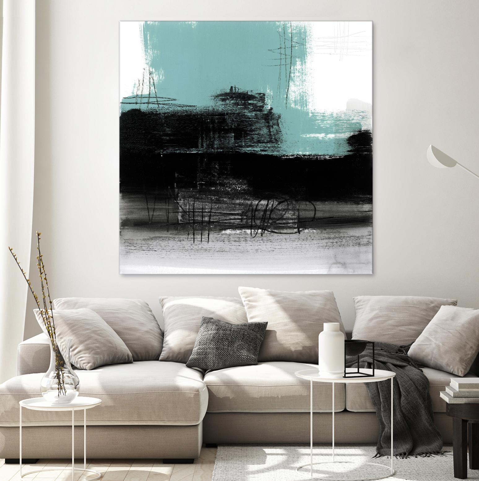 Sandstone C by Franka Palek on GIANT ART - turquoise abstract