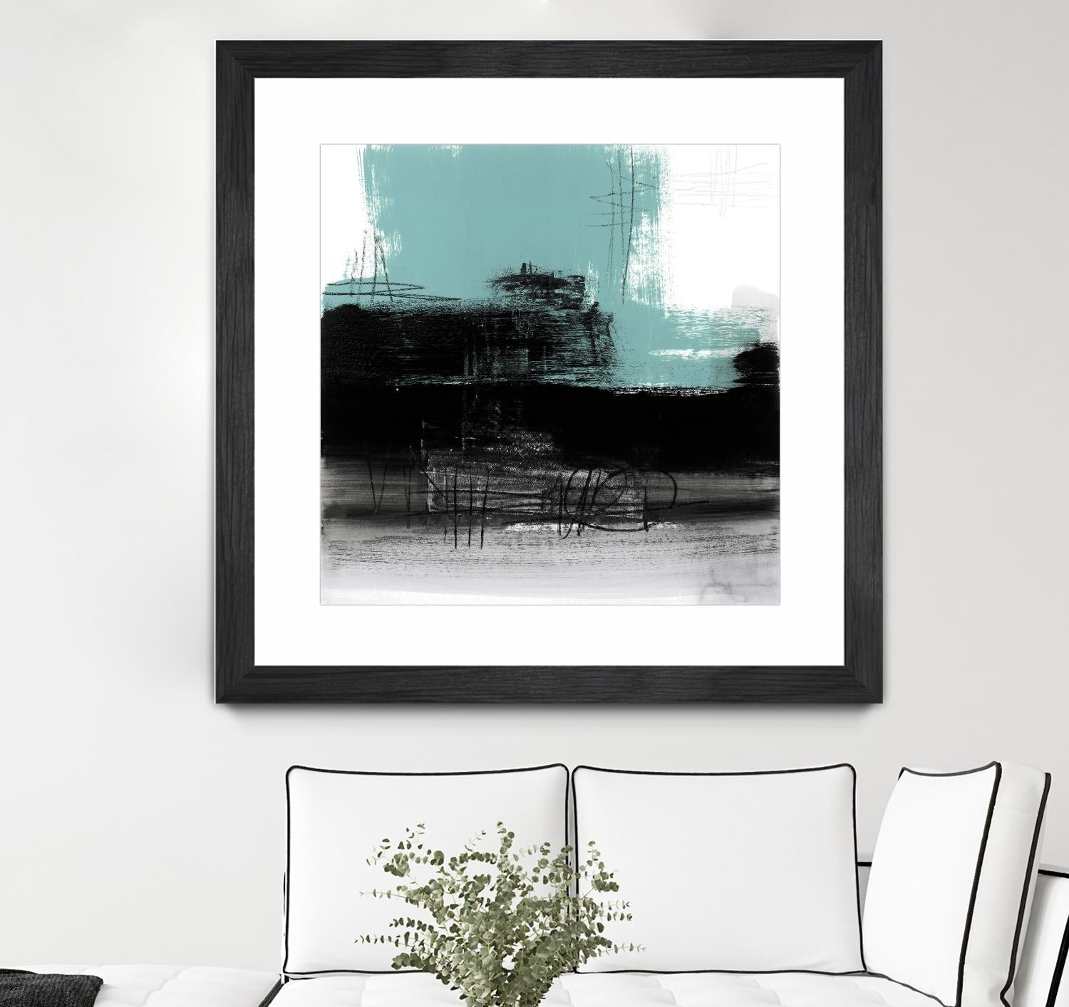 Sandstone C by Franka Palek on GIANT ART - turquoise abstract