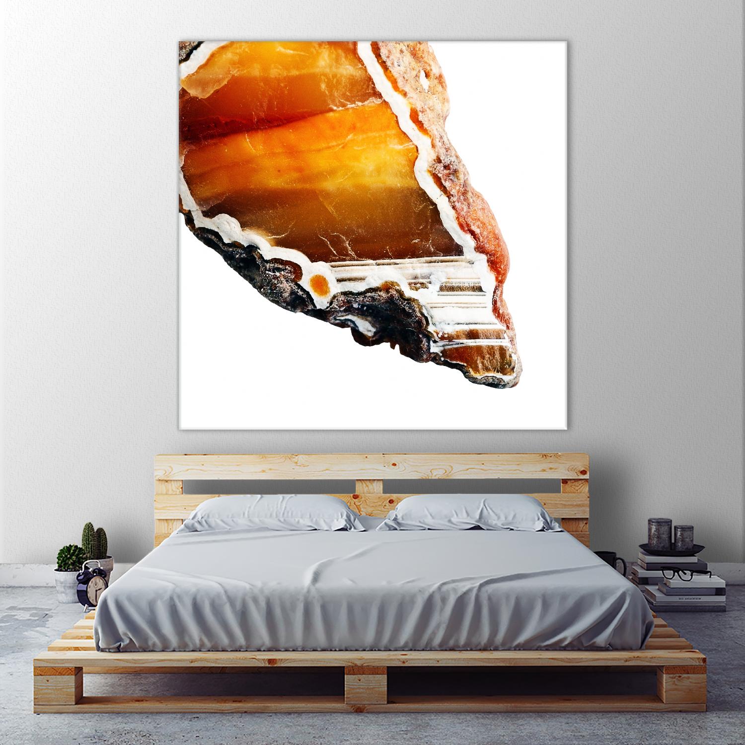 Blood Orange Agate A by GI ArtLab on GIANT ART - white abstract