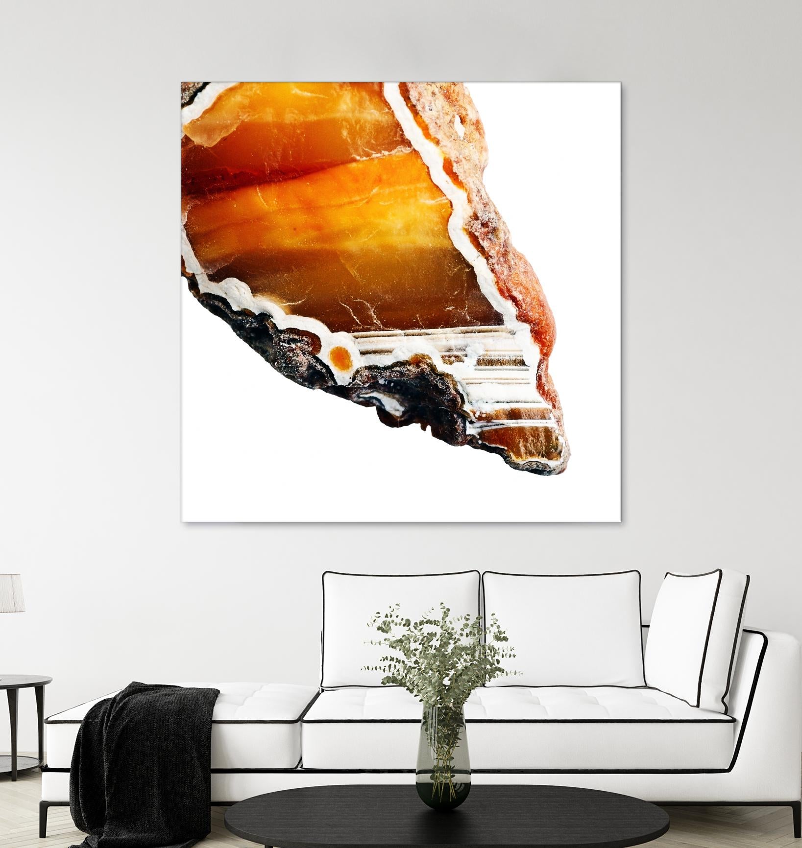 Blood Orange Agate A by GI ArtLab on GIANT ART - white abstract