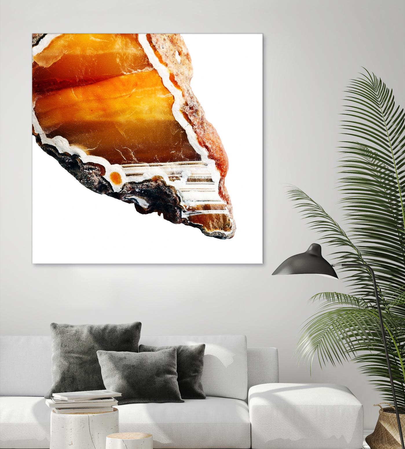 Blood Orange Agate A by GI ArtLab on GIANT ART - white abstract