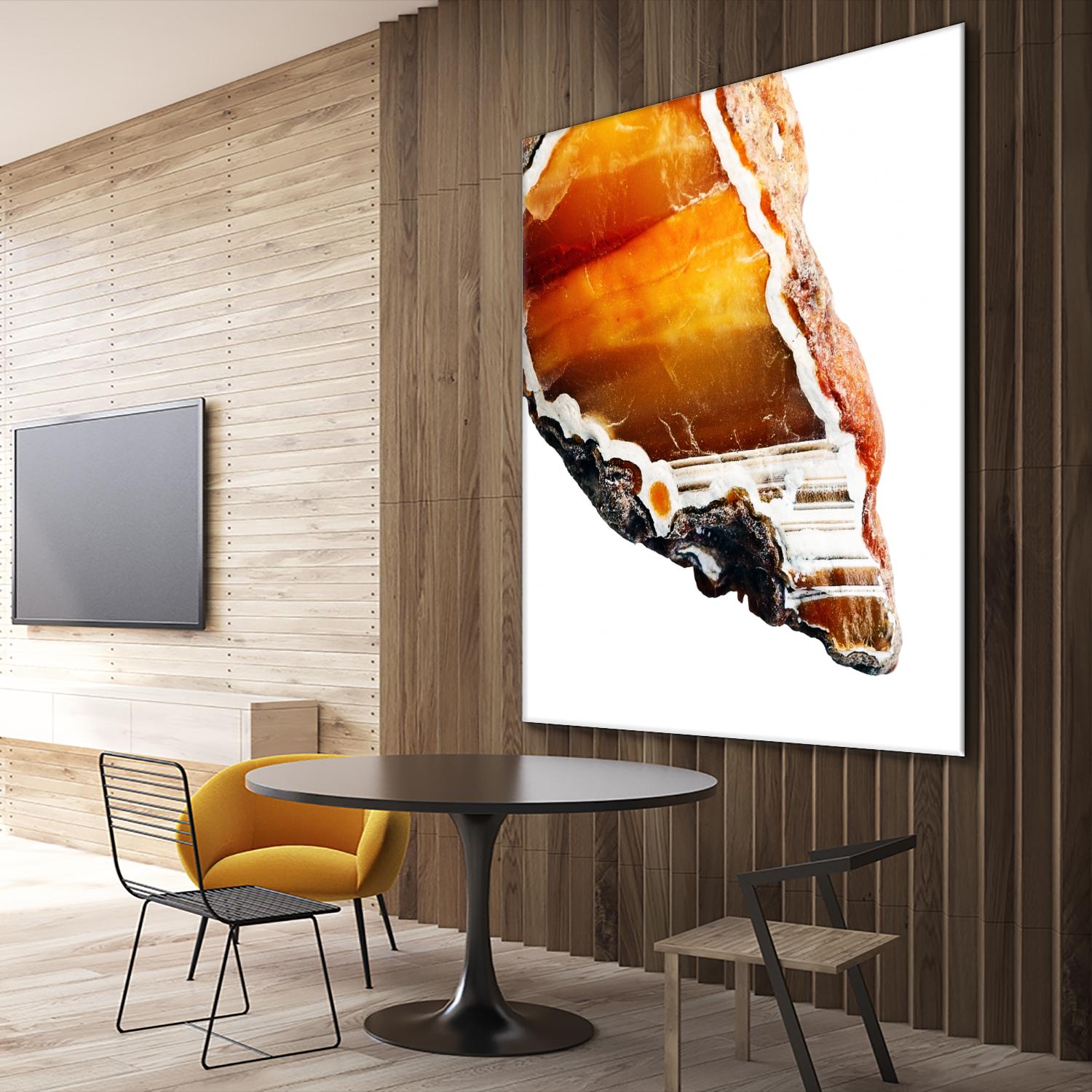 Blood Orange Agate A by GI ArtLab on GIANT ART - white abstract