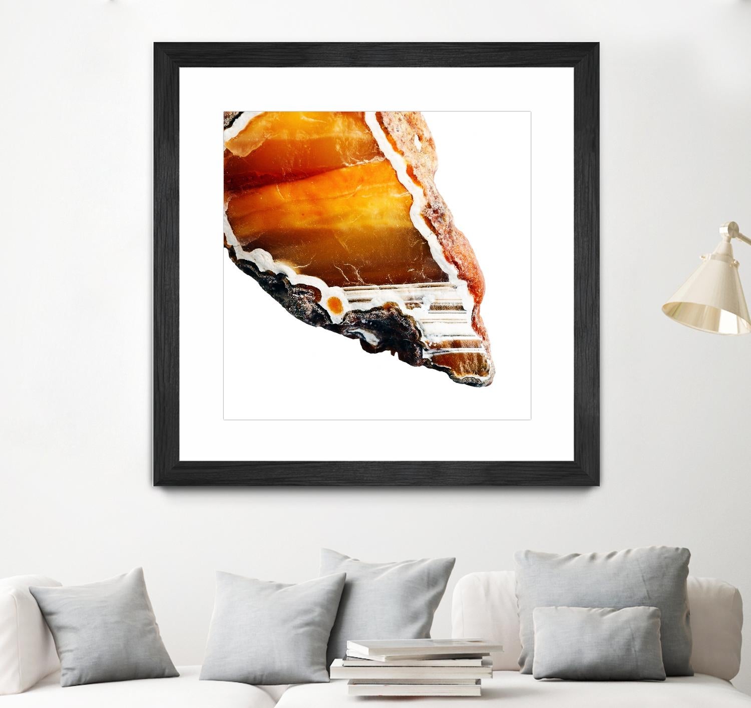 Blood Orange Agate A by GI ArtLab on GIANT ART - white abstract