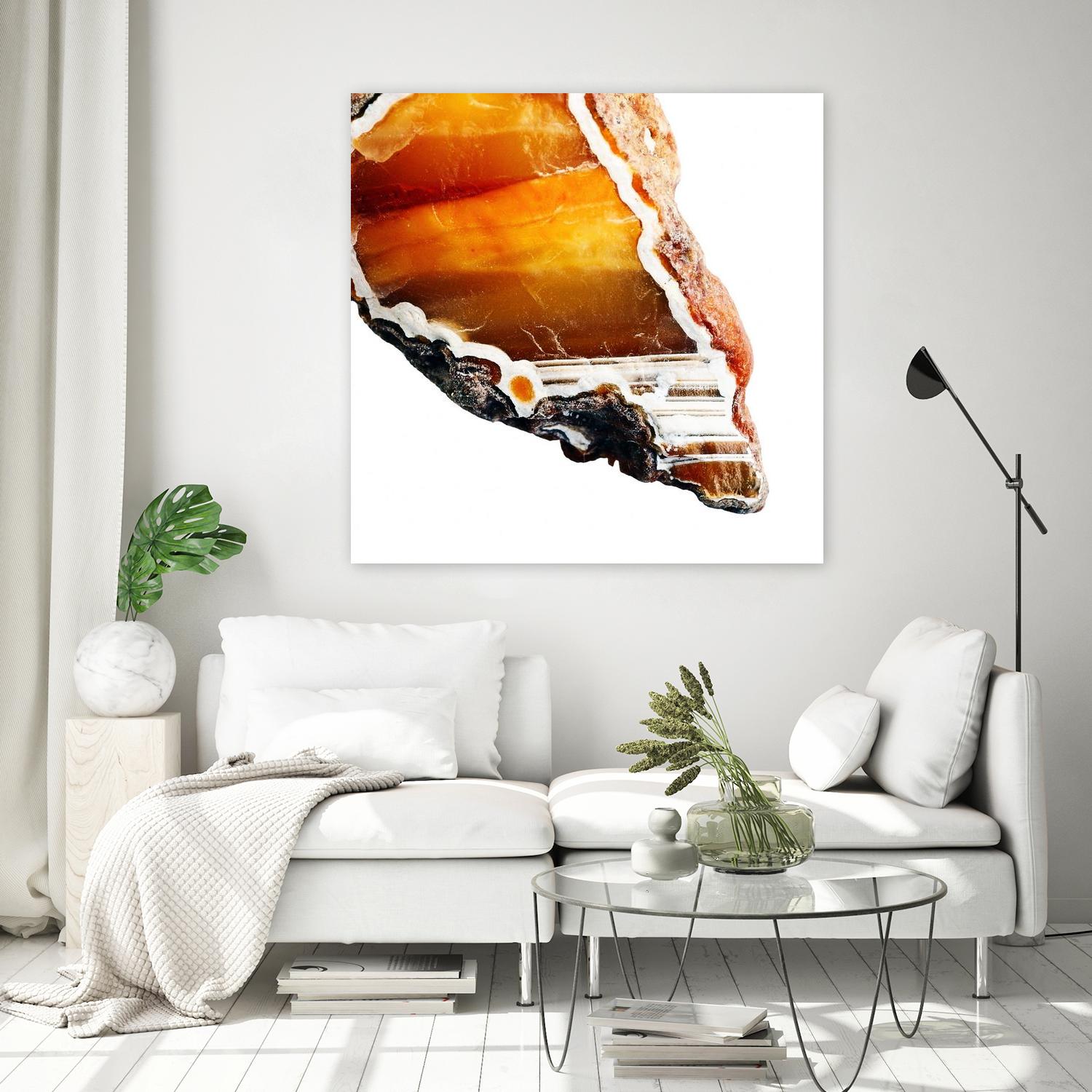 Blood Orange Agate A by GI ArtLab on GIANT ART - white abstract