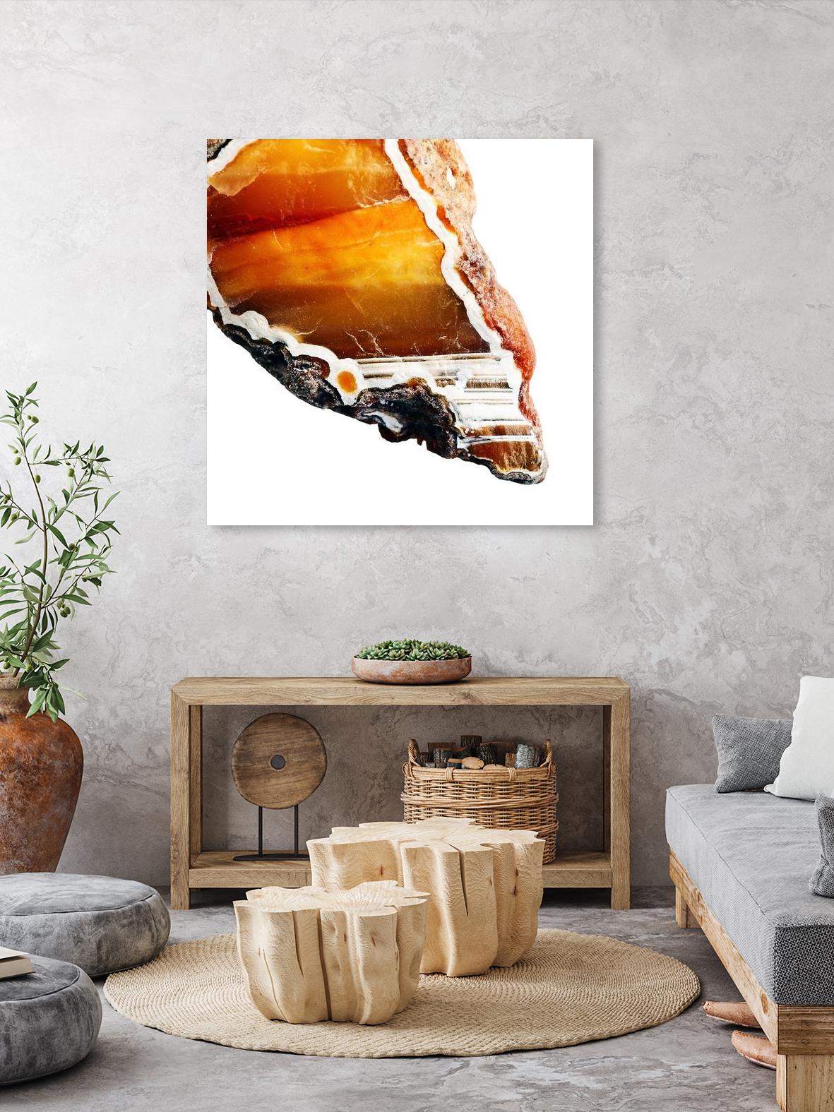 Blood Orange Agate A by GI ArtLab on GIANT ART - white abstract