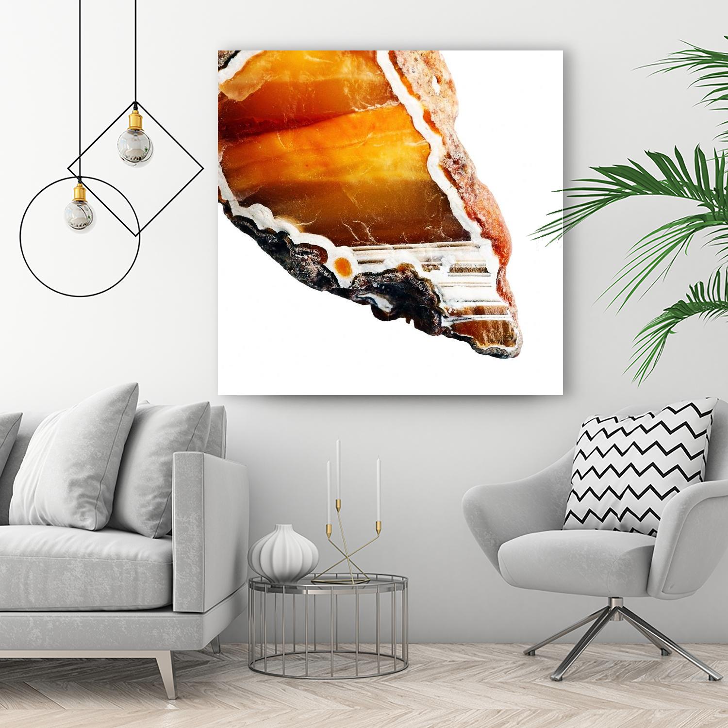 Blood Orange Agate A by GI ArtLab on GIANT ART - white abstract