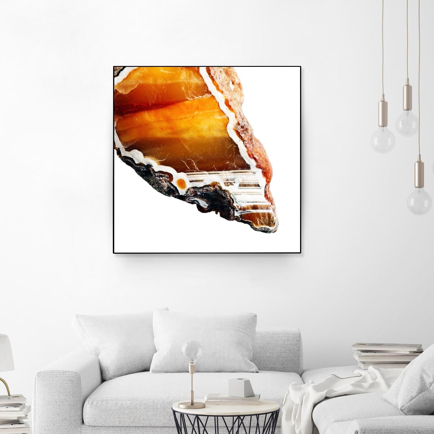 Blood Orange Agate A by GI ArtLab on GIANT ART - white abstract