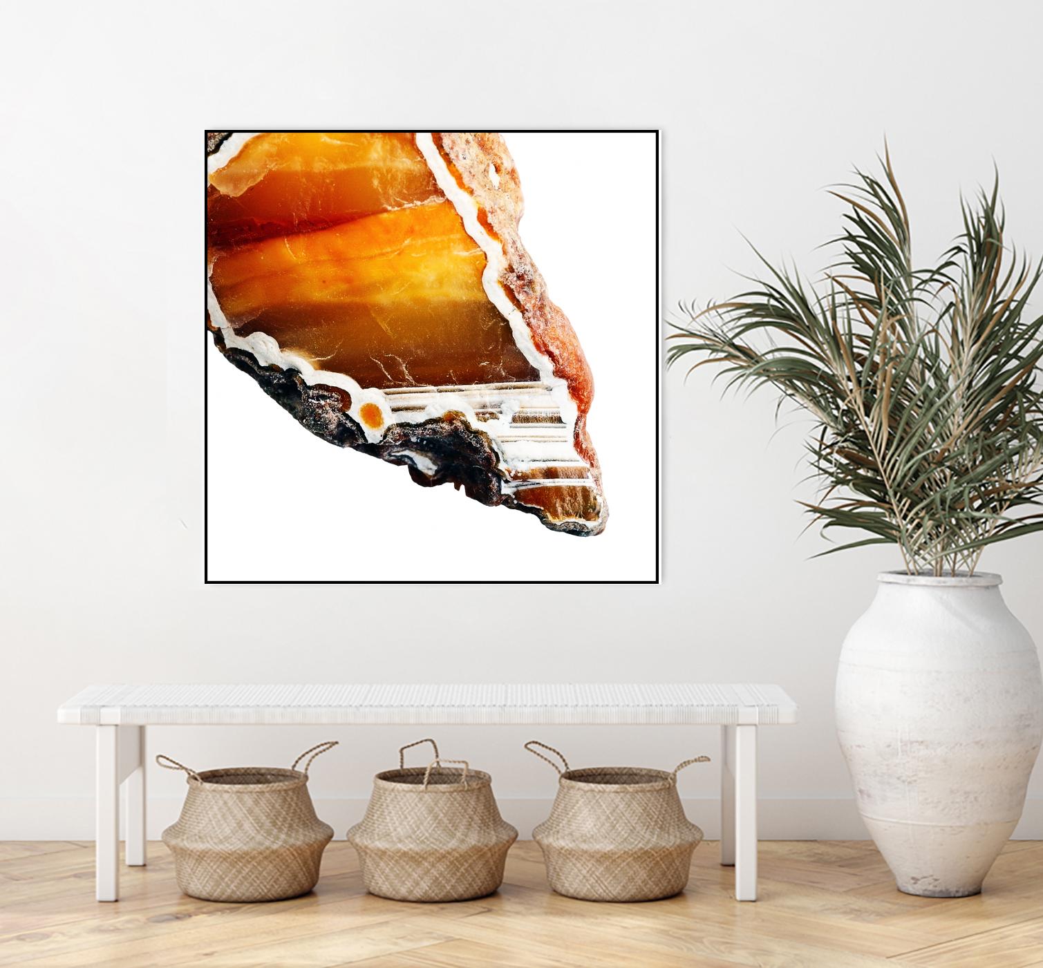 Blood Orange Agate A by GI ArtLab on GIANT ART - white abstract