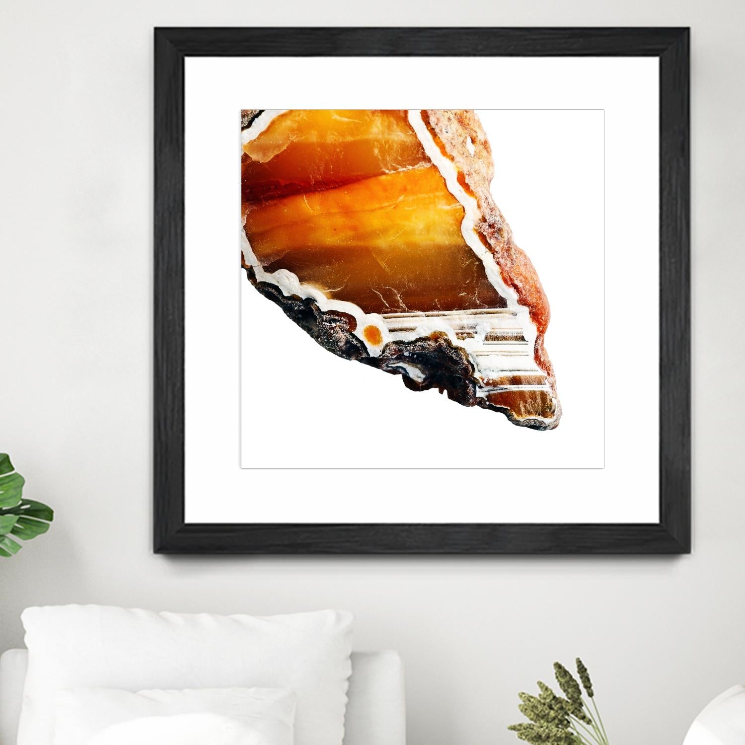 Blood Orange Agate A by GI ArtLab on GIANT ART - white abstract