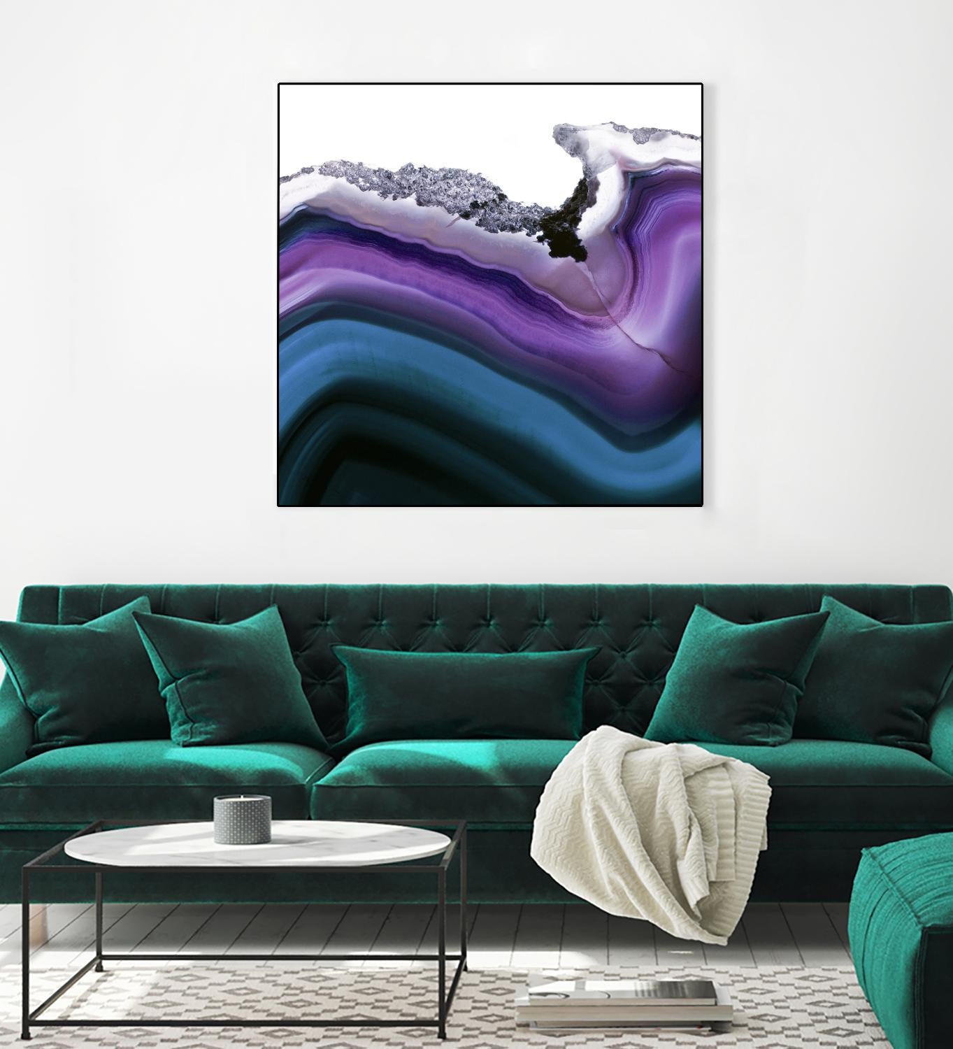 Aster Agate A by GI ArtLab on GIANT ART - blue abstract