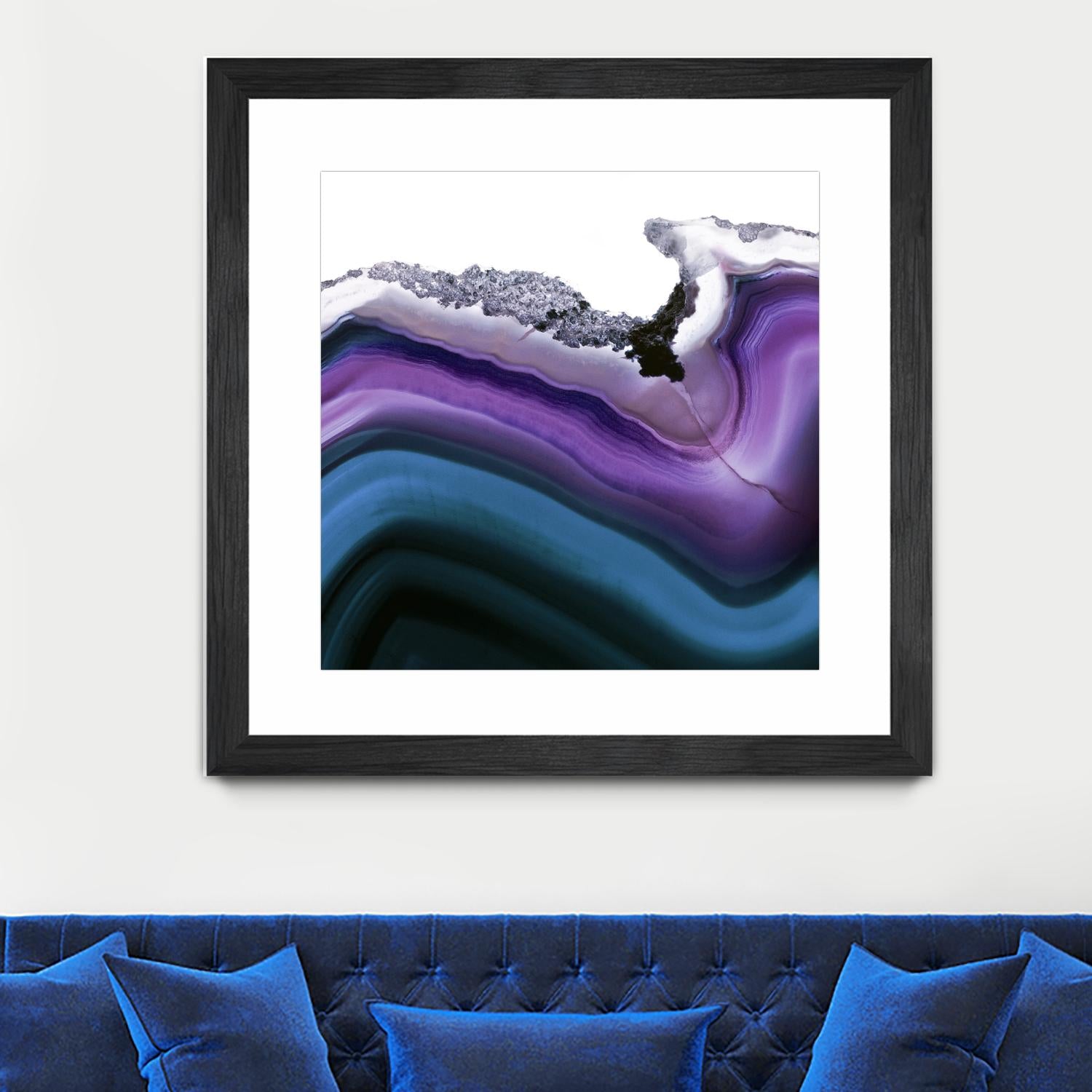 Aster Agate A by GI ArtLab on GIANT ART - blue abstract