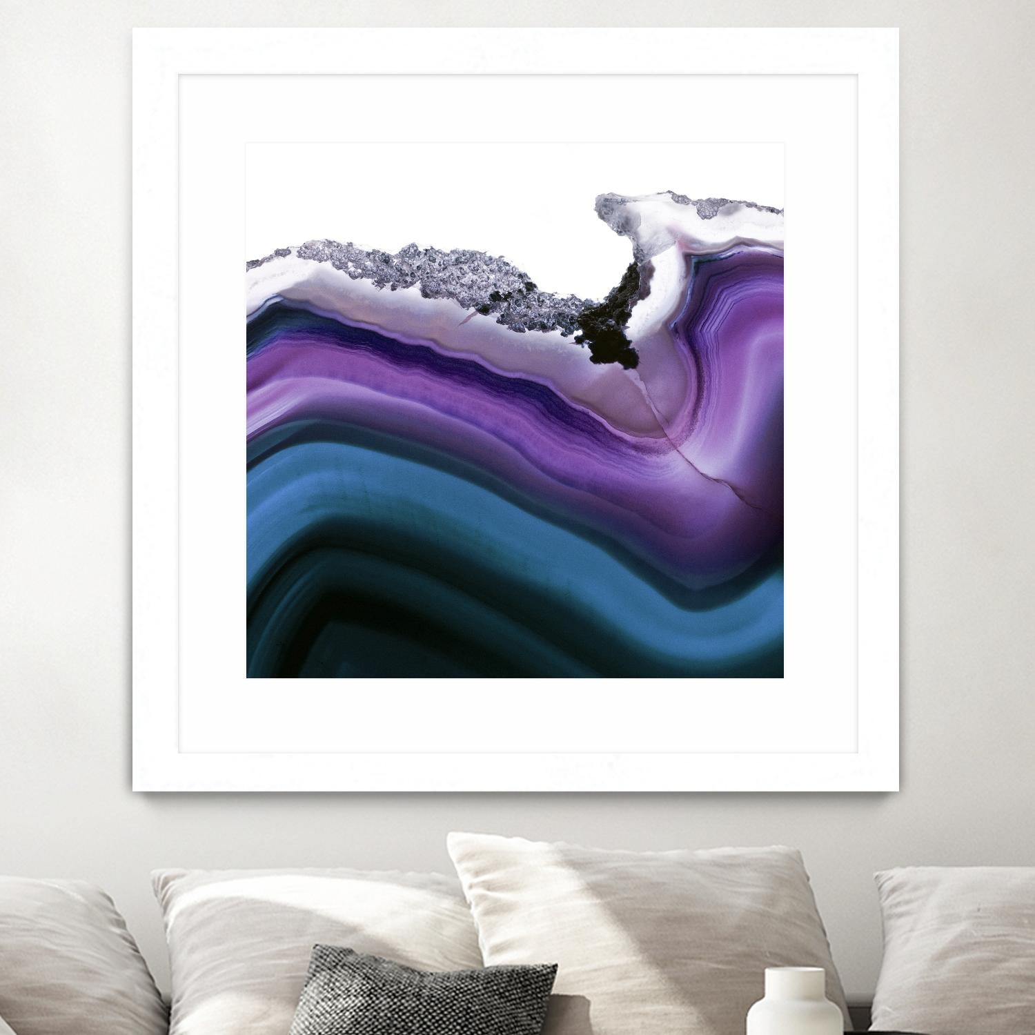 Aster Agate A by GI ArtLab on GIANT ART - blue abstract