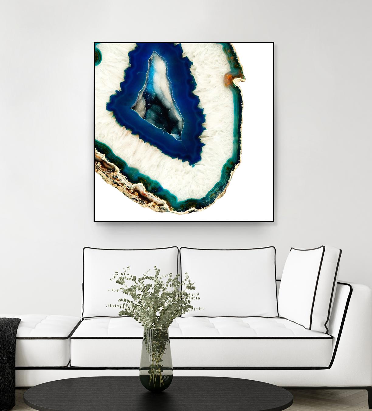 Mediterranean Agate A by GI ArtLab on GIANT ART - blue abstract agate