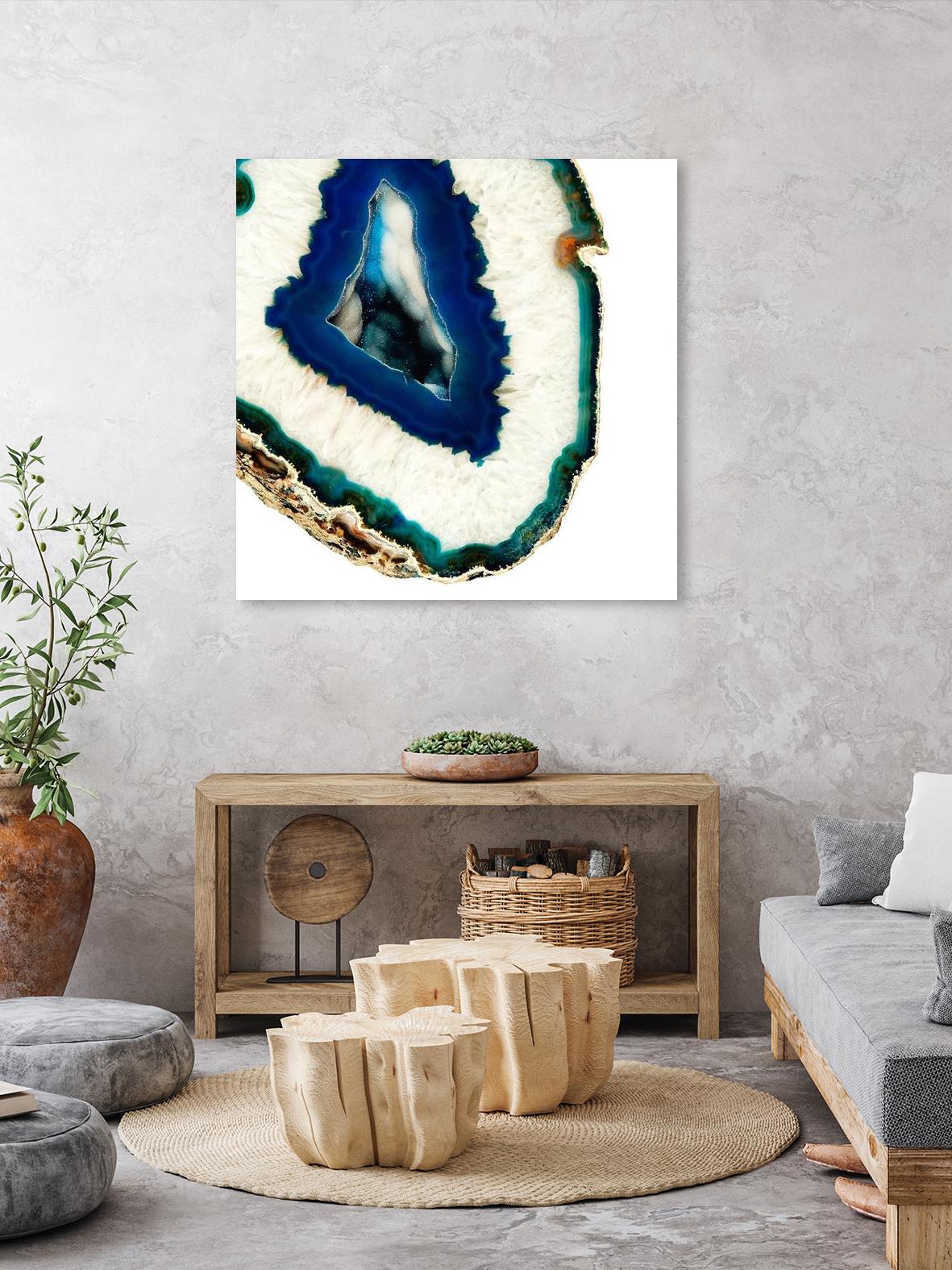 Mediterranean Agate A by GI ArtLab on GIANT ART - blue abstract agate