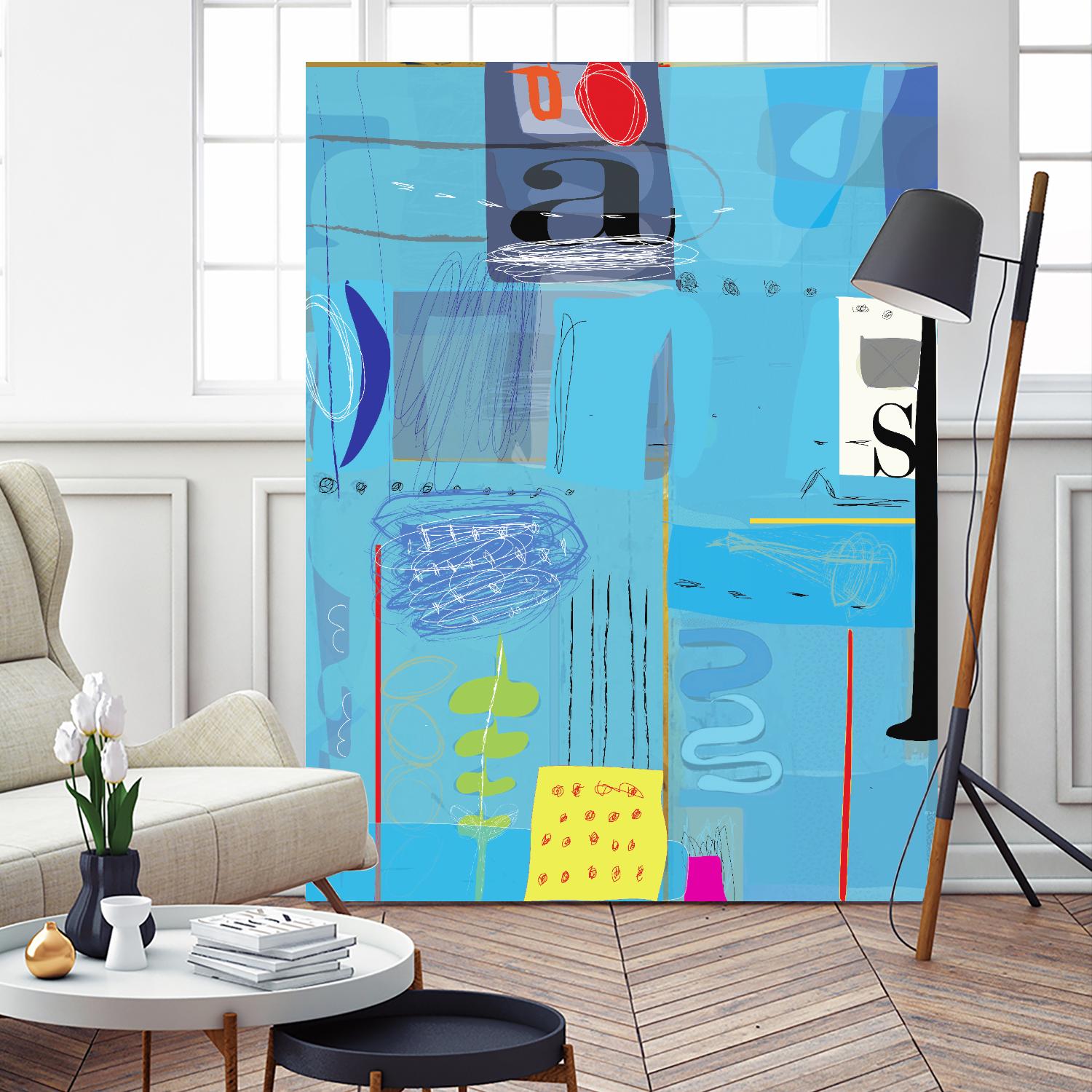 Ice and Fire by Nathaniel Mather on GIANT ART - yellow abstract