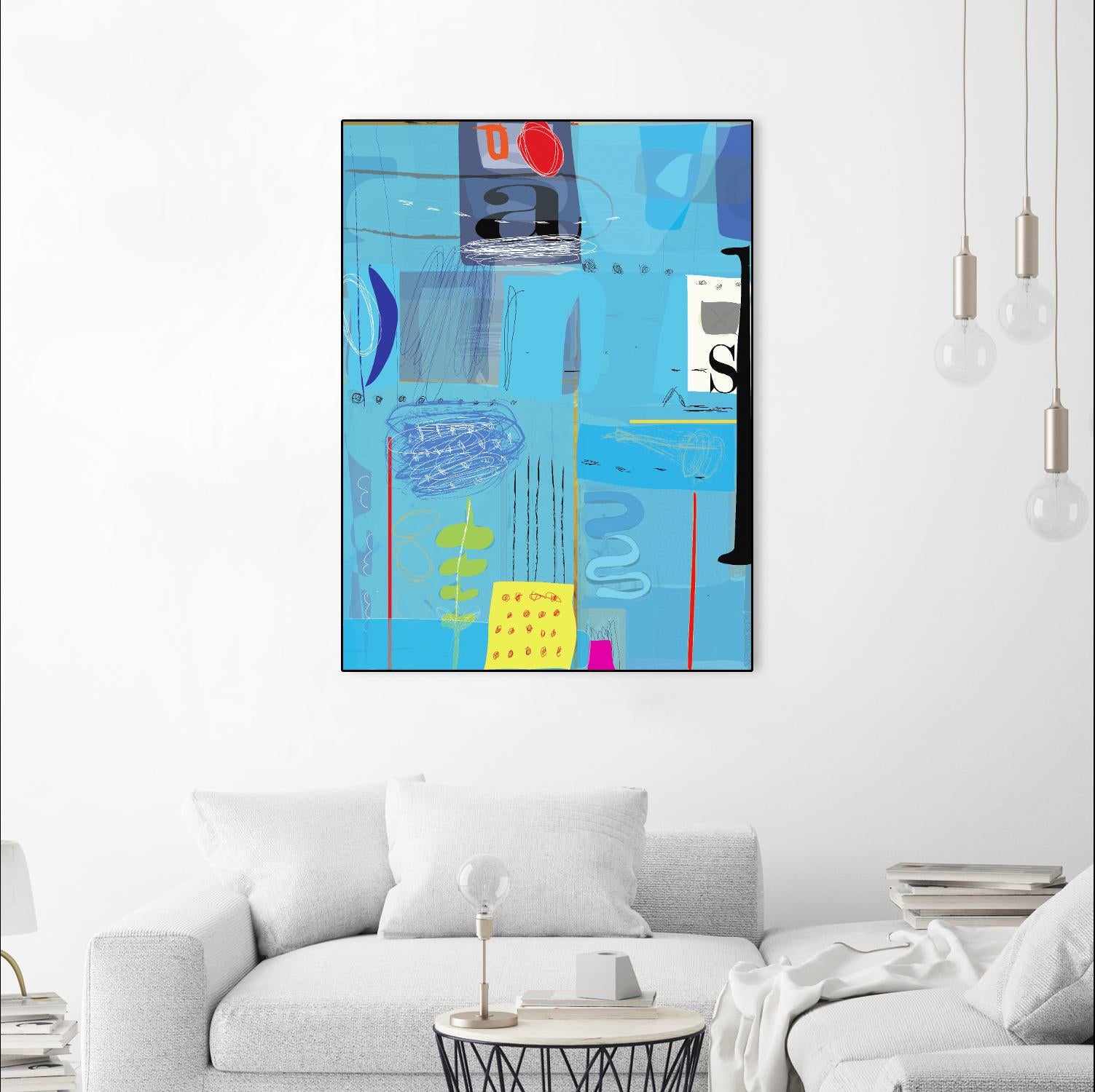 Ice and Fire by Nathaniel Mather on GIANT ART - yellow abstract