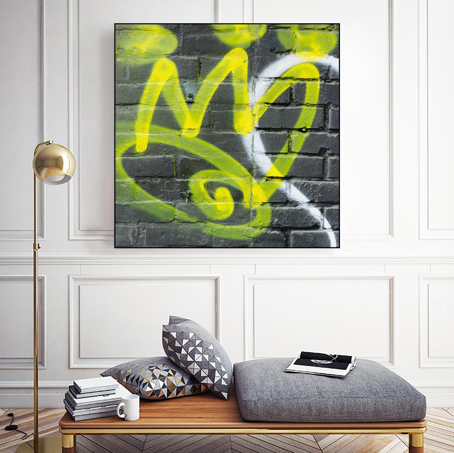 Graffiti Study 2 by Acer Images on GIANT ART - grey abstract