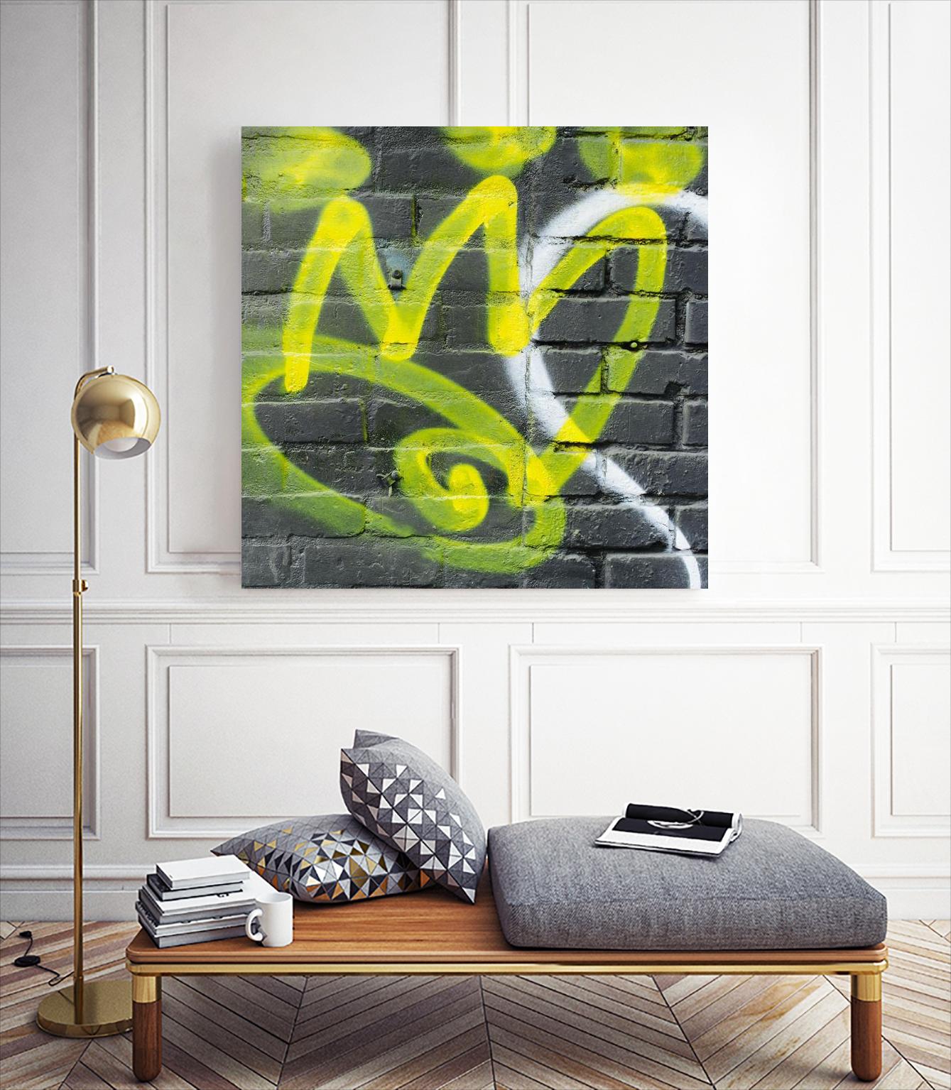 Graffiti Study 2 by Acer Images on GIANT ART - grey abstract