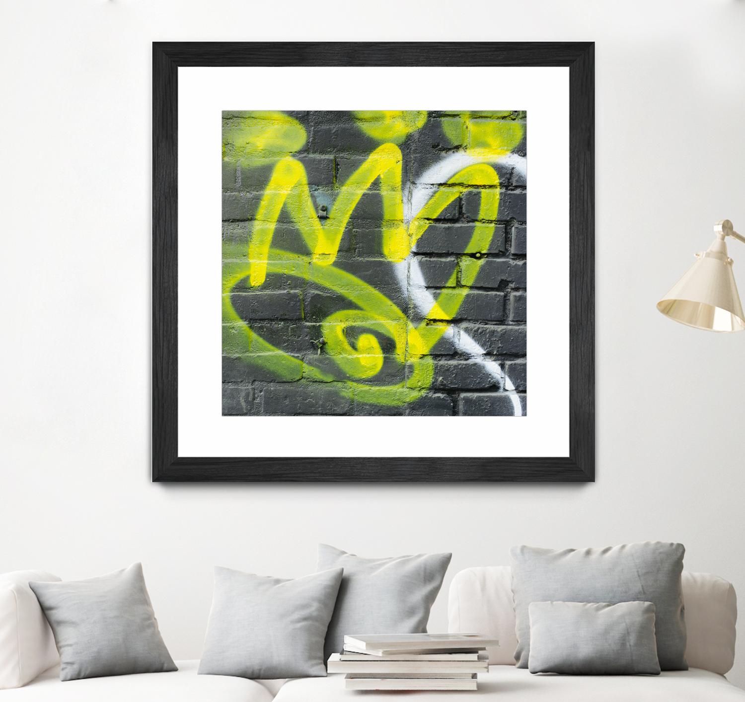Graffiti Study 2 by Acer Images on GIANT ART - grey abstract