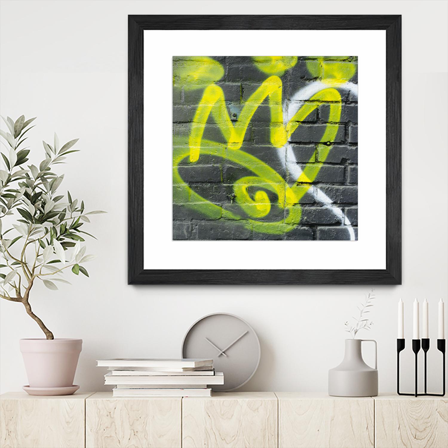 Graffiti Study 2 by Acer Images on GIANT ART - grey abstract