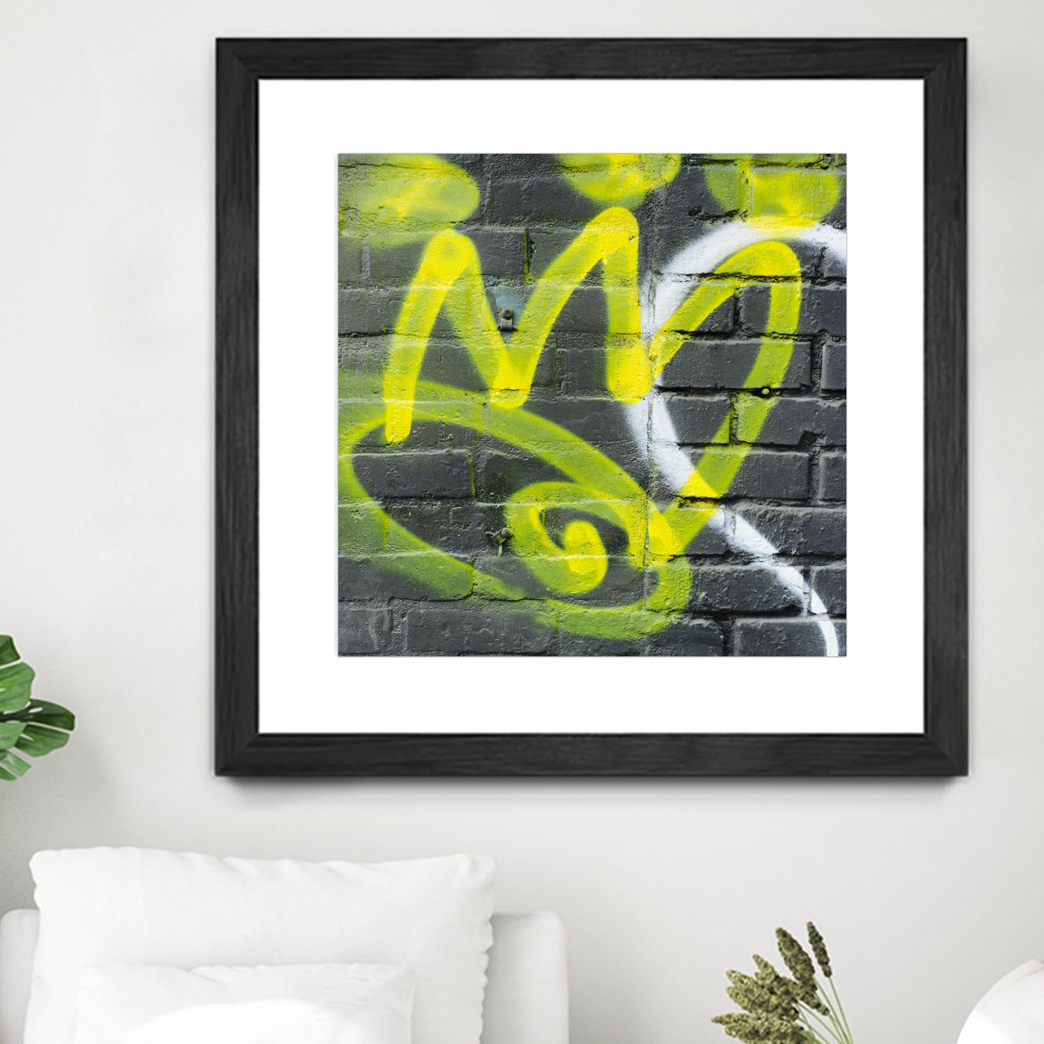 Graffiti Study 2 by Acer Images on GIANT ART - grey abstract