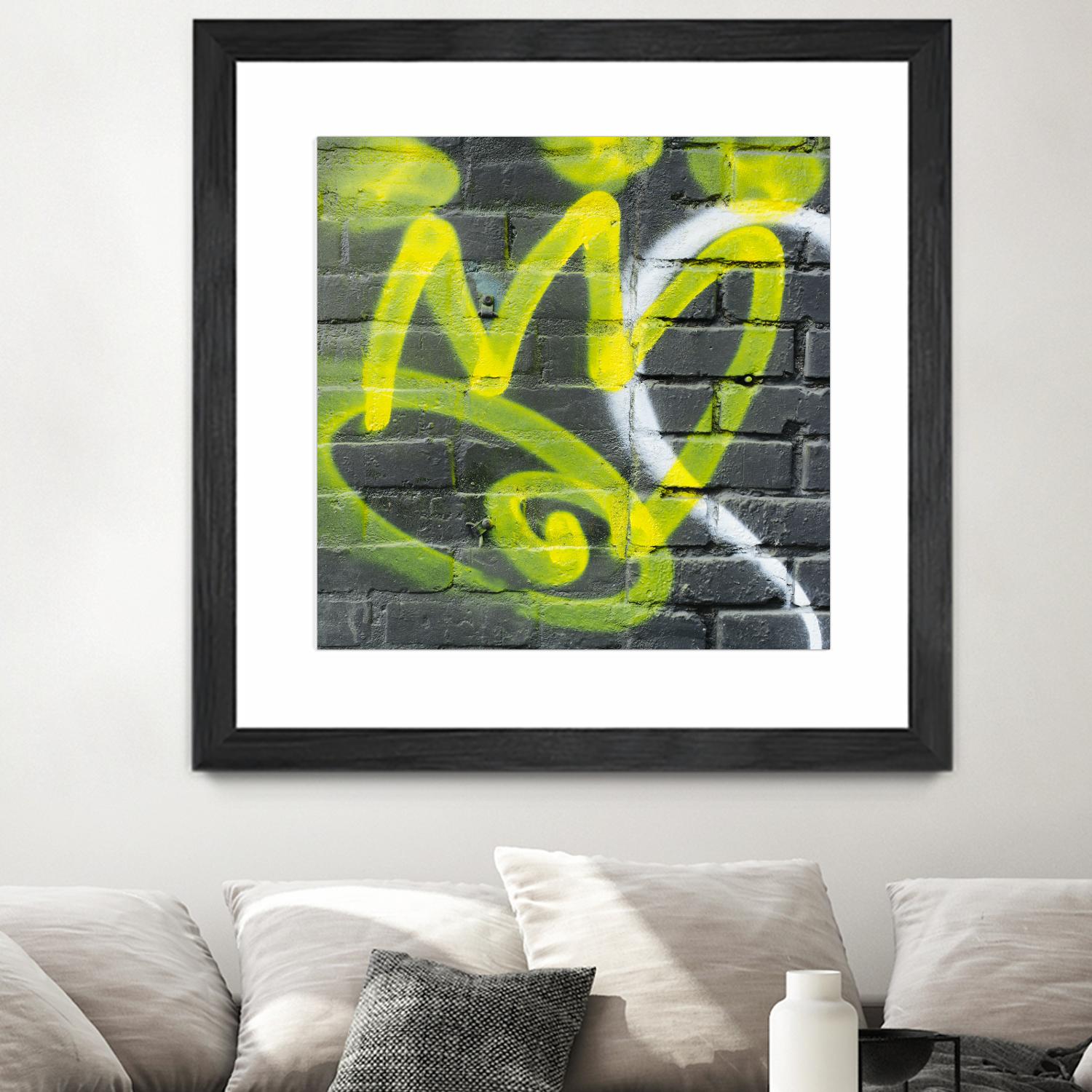 Graffiti Study 2 by Acer Images on GIANT ART - grey abstract