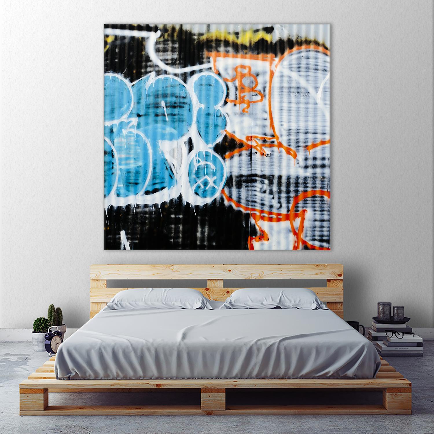 Graffiti Study 5 by Acer Images on GIANT ART - blue abstract