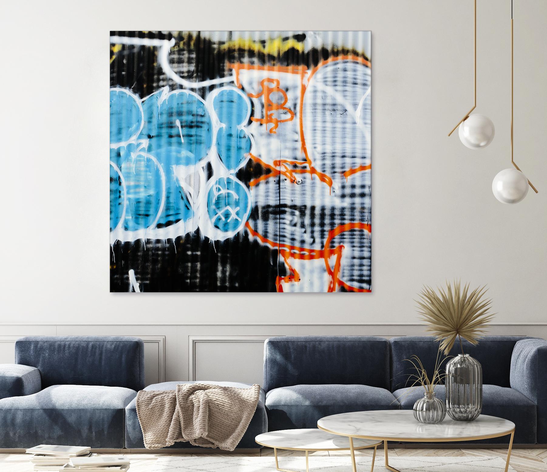 Graffiti Study 5 by Acer Images on GIANT ART - blue abstract