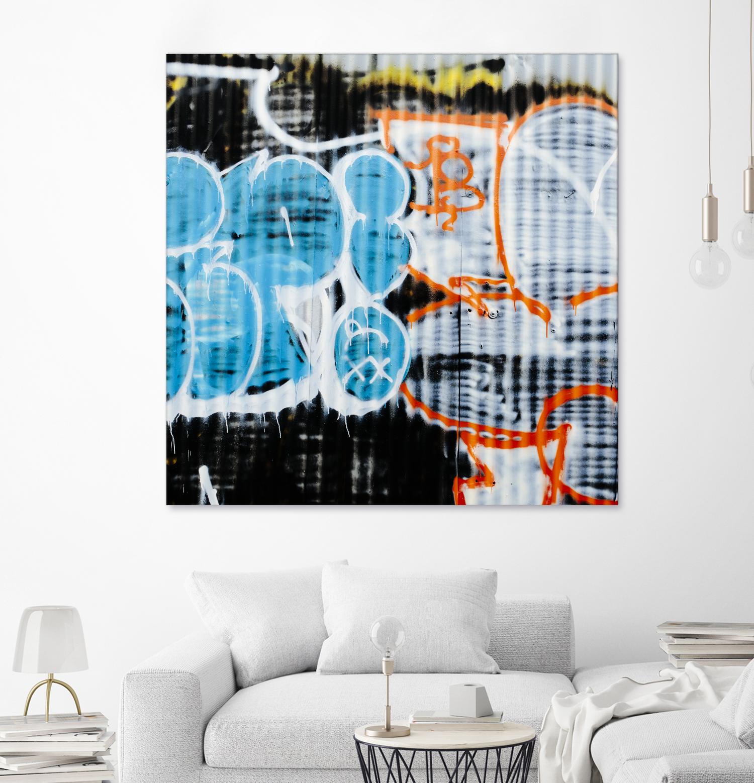 Graffiti Study 5 by Acer Images on GIANT ART - blue abstract