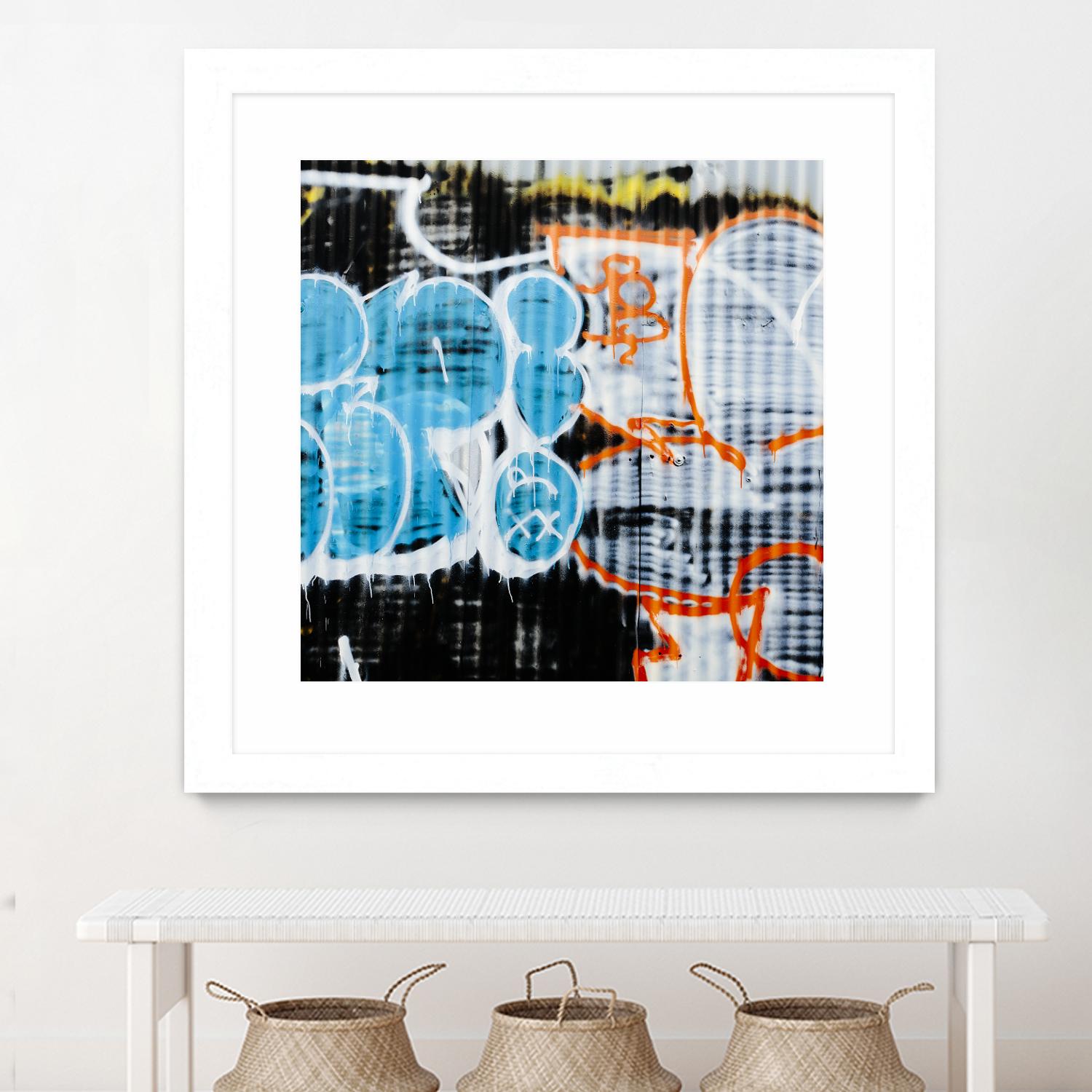 Graffiti Study 5 by Acer Images on GIANT ART - blue abstract