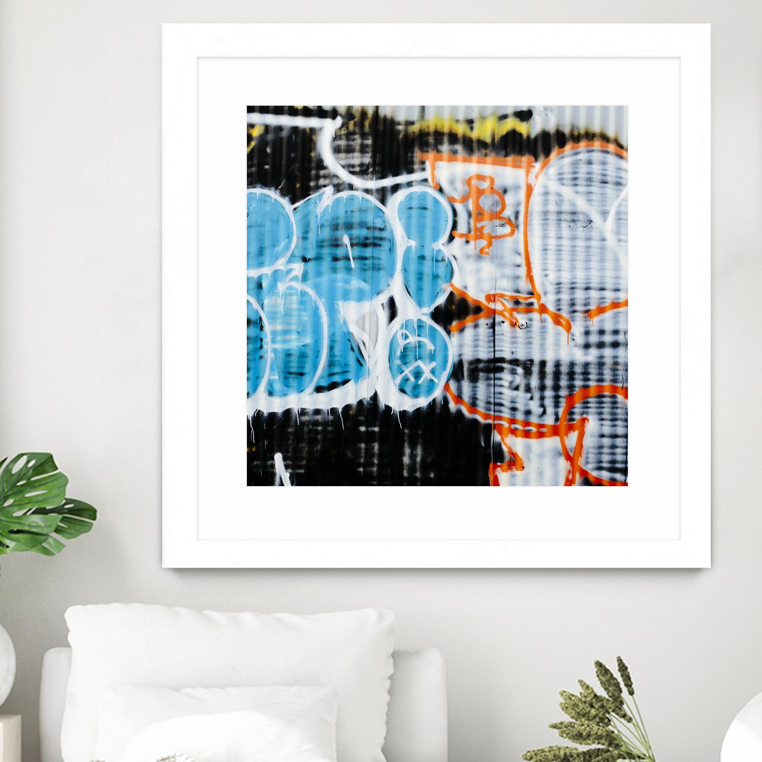 Graffiti Study 5 by Acer Images on GIANT ART - blue abstract