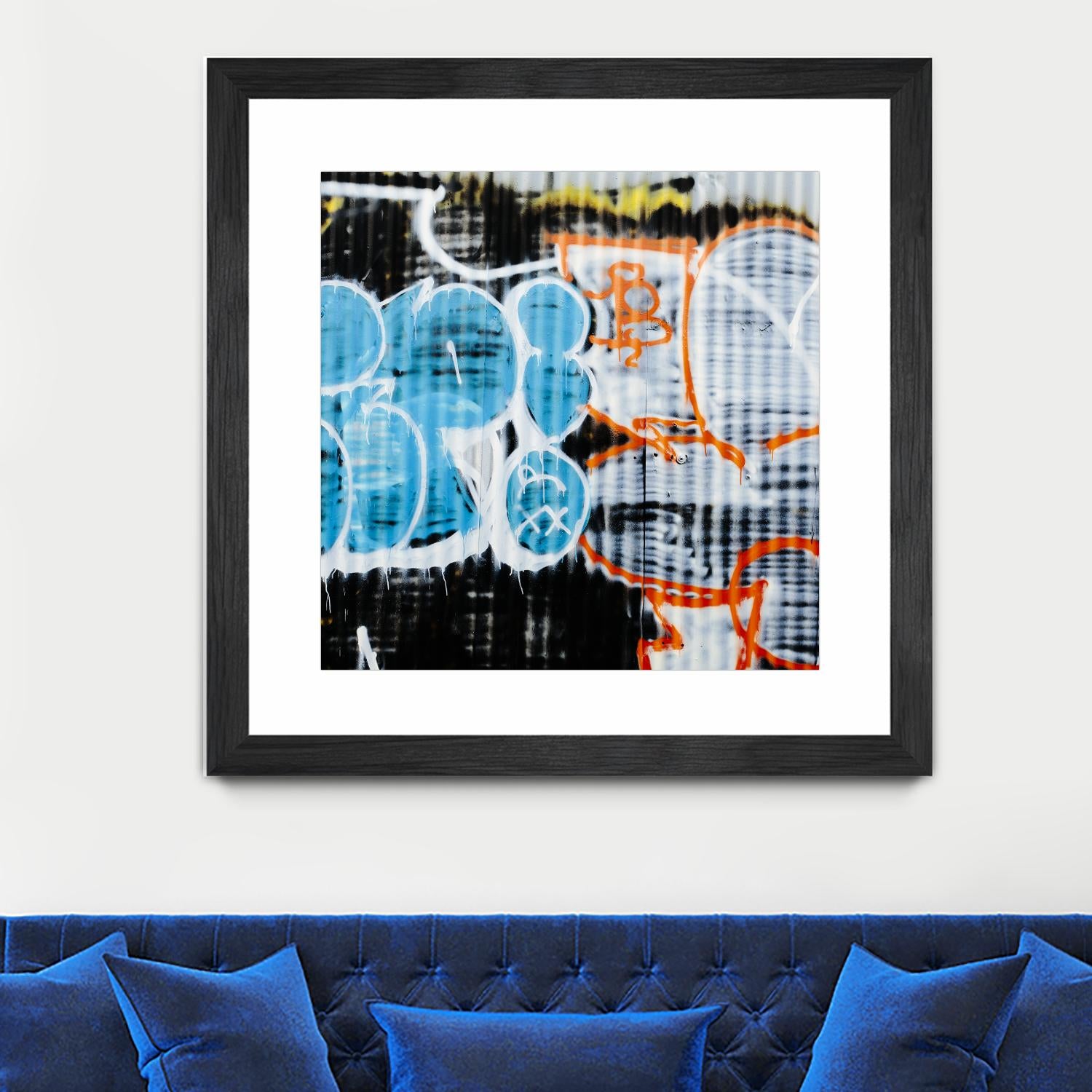 Graffiti Study 5 by Acer Images on GIANT ART - blue abstract