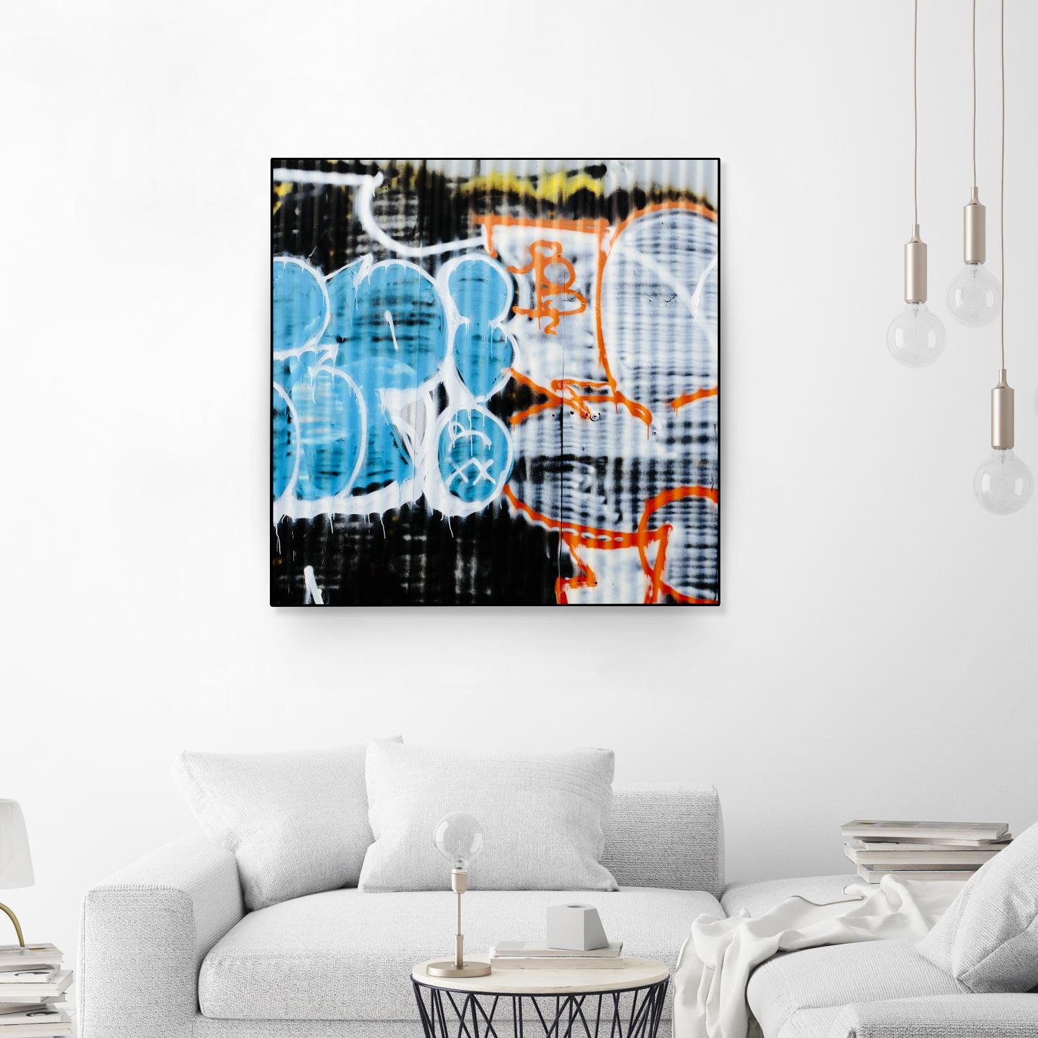 Graffiti Study 5 by Acer Images on GIANT ART - blue abstract