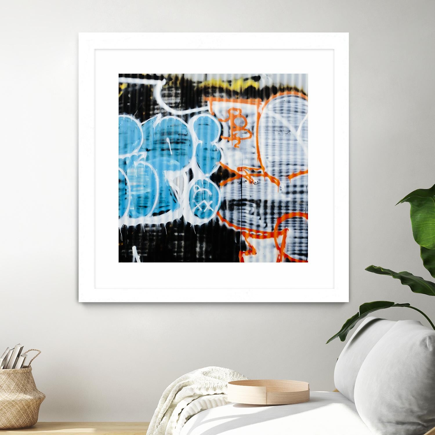 Graffiti Study 5 by Acer Images on GIANT ART - blue abstract