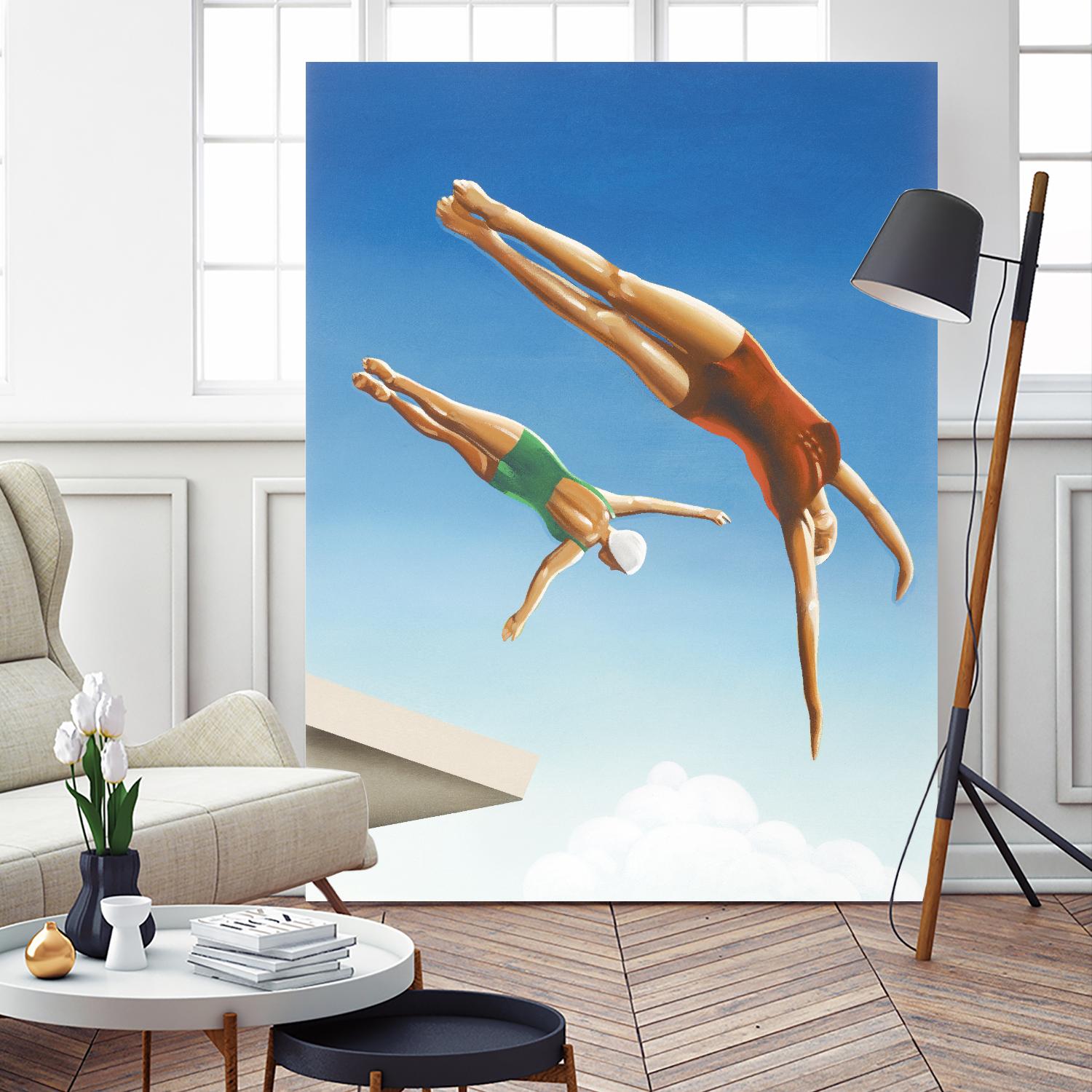 High Dive by Gregory Garrett on GIANT ART - white contemporary