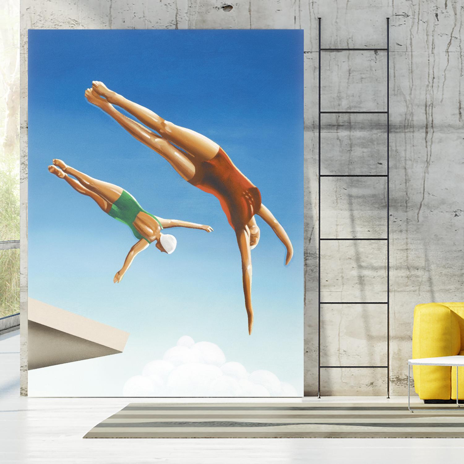 High Dive by Gregory Garrett on GIANT ART - white contemporary