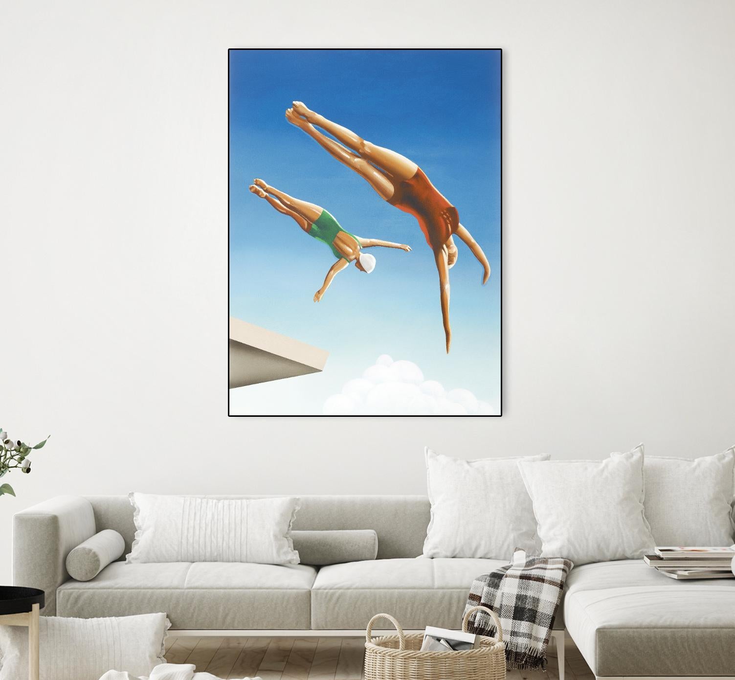 High Dive by Gregory Garrett on GIANT ART - white contemporary