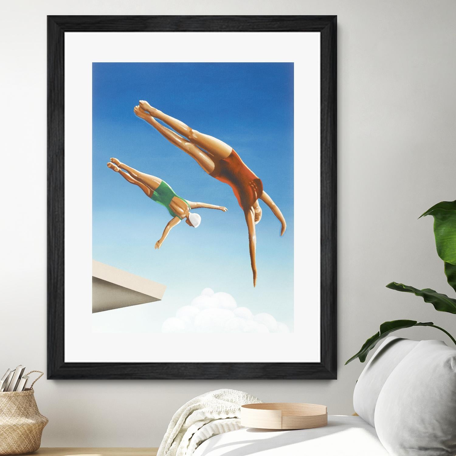 High Dive by Gregory Garrett on GIANT ART - white contemporary