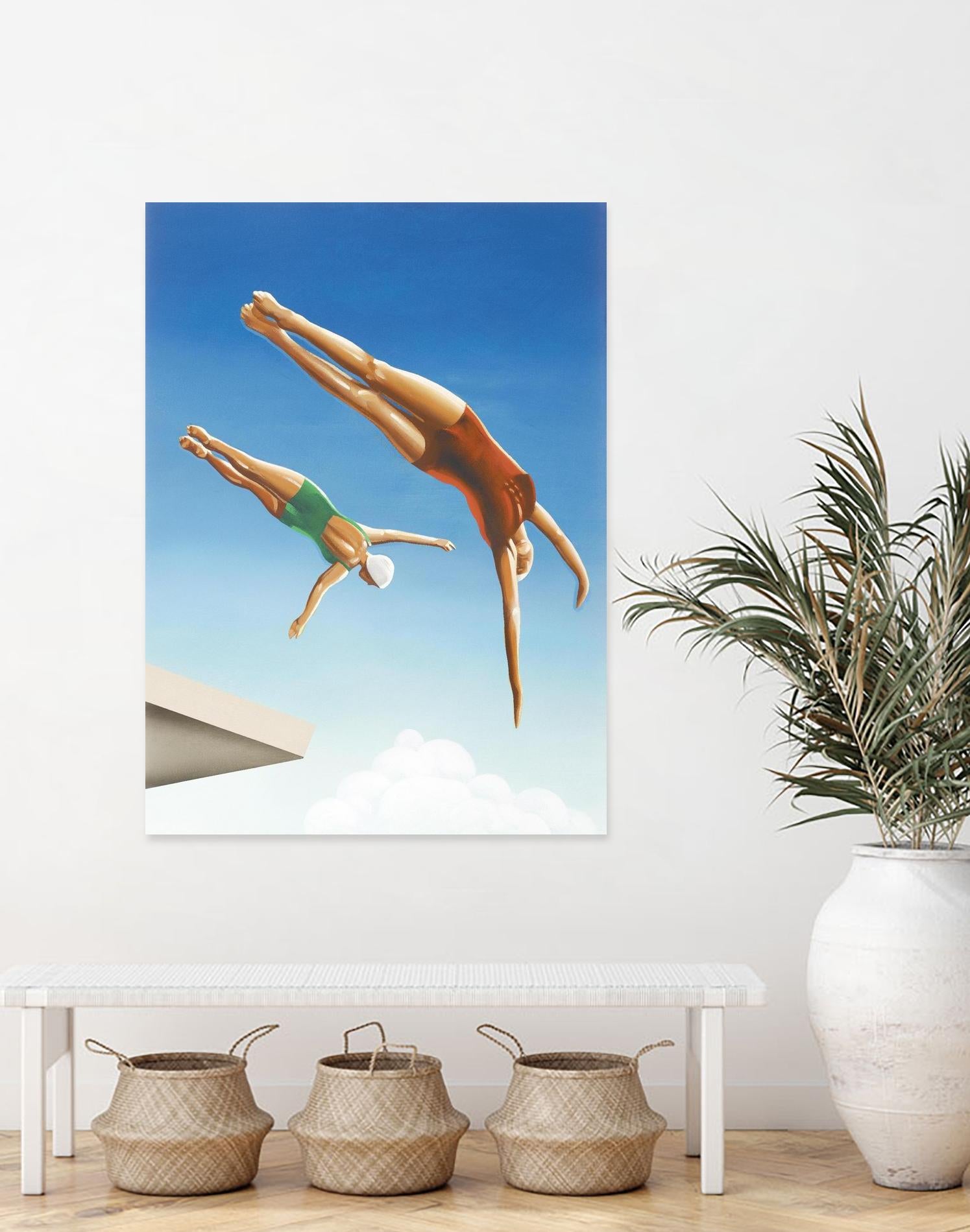 High Dive by Gregory Garrett on GIANT ART - white contemporary