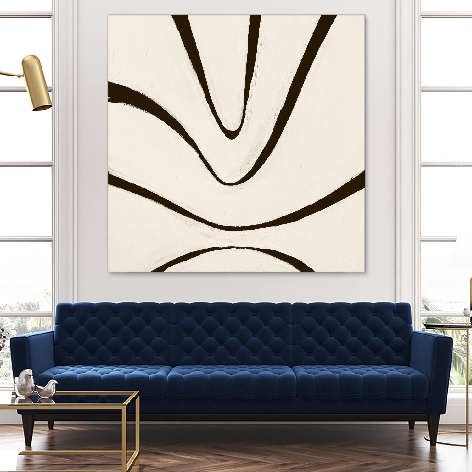 Sepia B by Franka Palek on GIANT ART - beige abstract