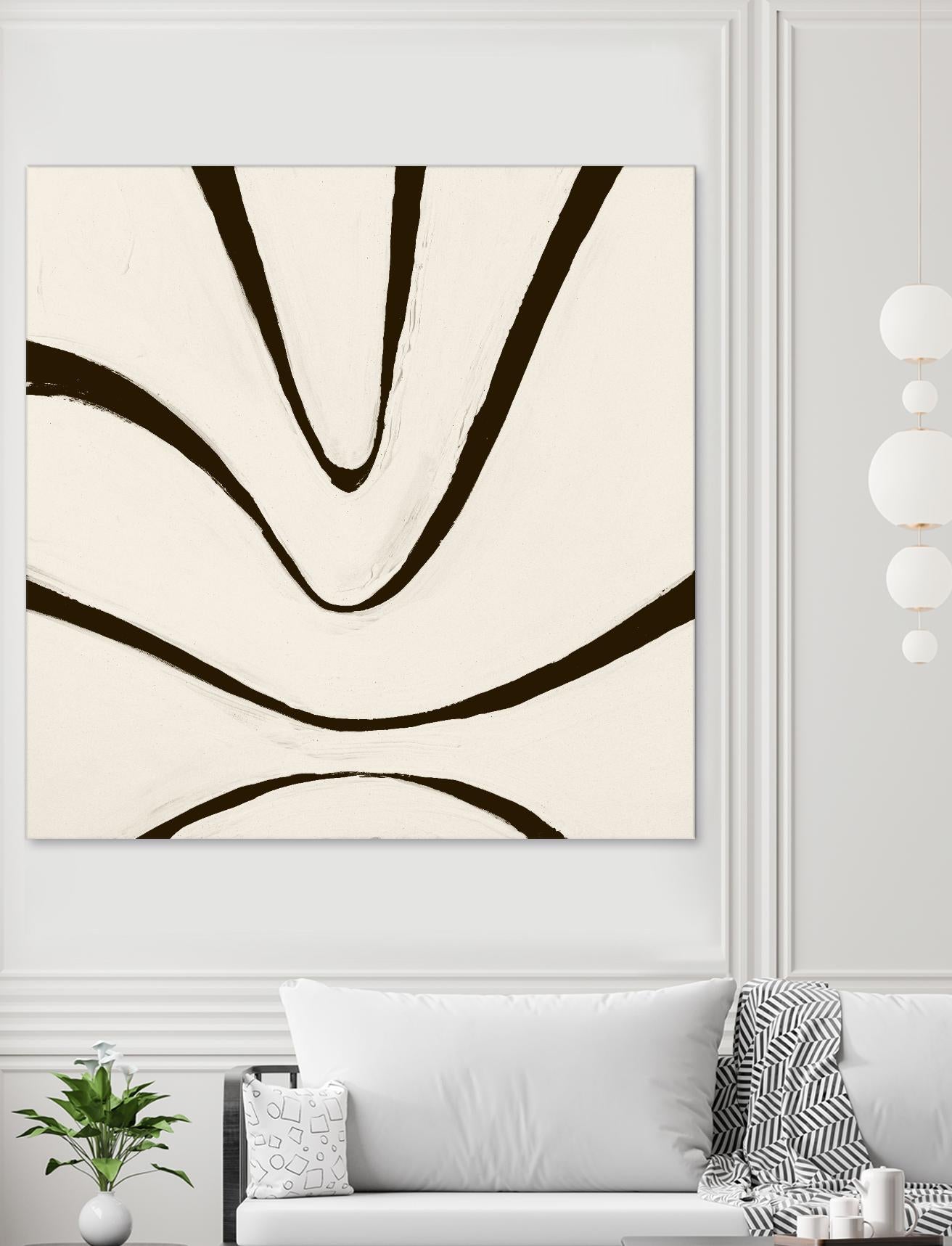 Sepia B by Franka Palek on GIANT ART - beige abstract