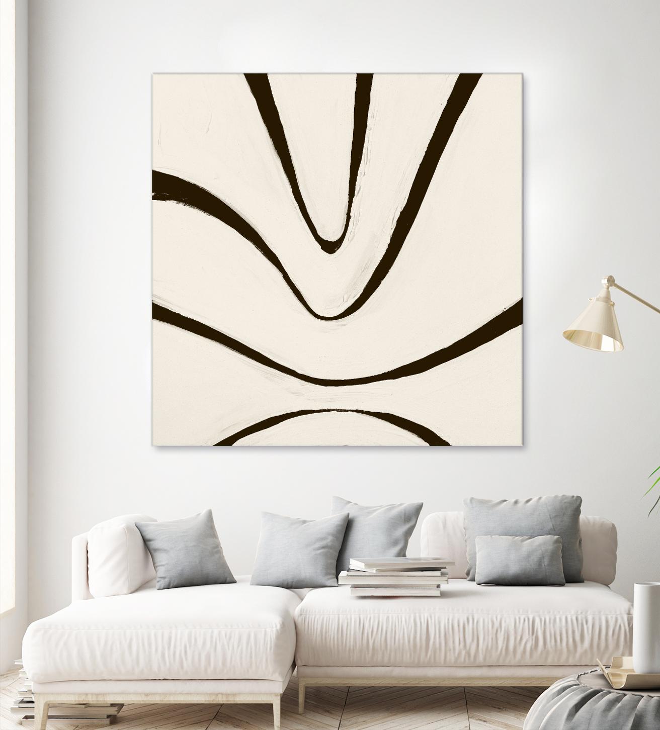 Sepia B by Franka Palek on GIANT ART - beige abstract