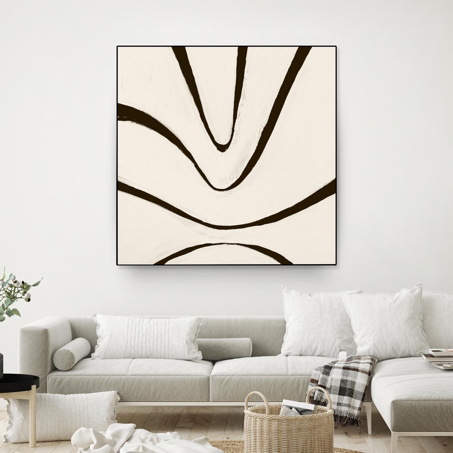 Sepia B by Franka Palek on GIANT ART - beige abstract