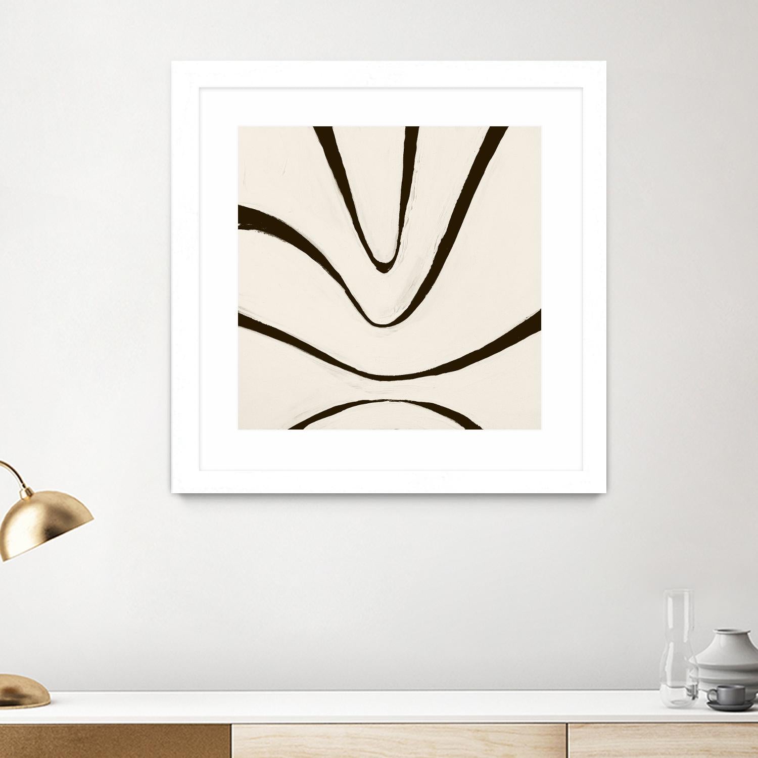 Sepia B by Franka Palek on GIANT ART - beige abstract