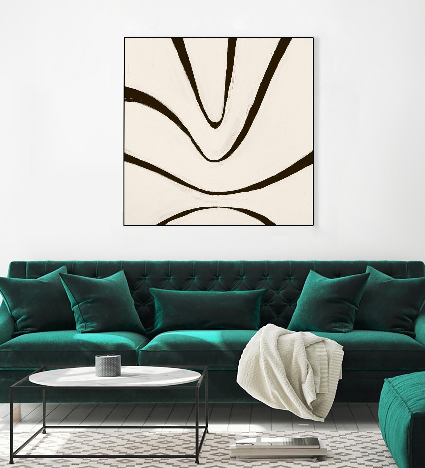 Sepia B by Franka Palek on GIANT ART - beige abstract