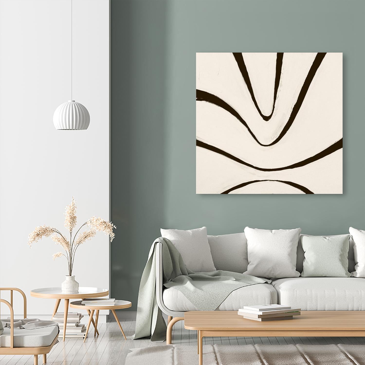 Sepia B by Franka Palek on GIANT ART - beige abstract