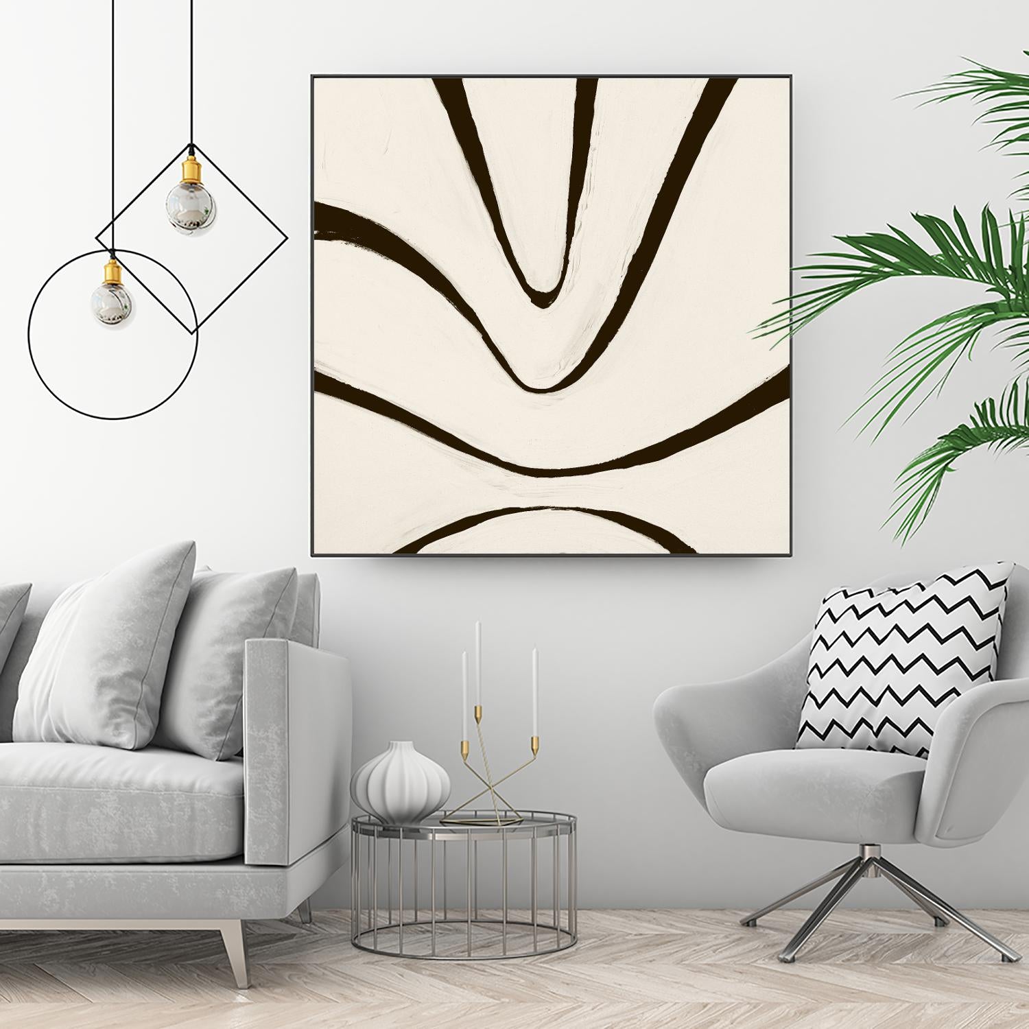 Sepia B by Franka Palek on GIANT ART - beige abstract
